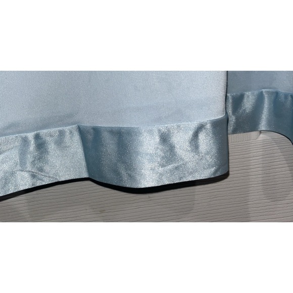 Vintage Vanity Fair Blue Nylon Satin V-Neck Nightgown Size Small - Picture 8 of 10